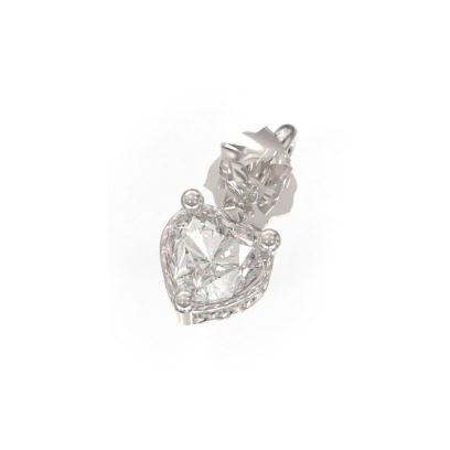 love us. petit heart rose pendant &amp; chain necklace