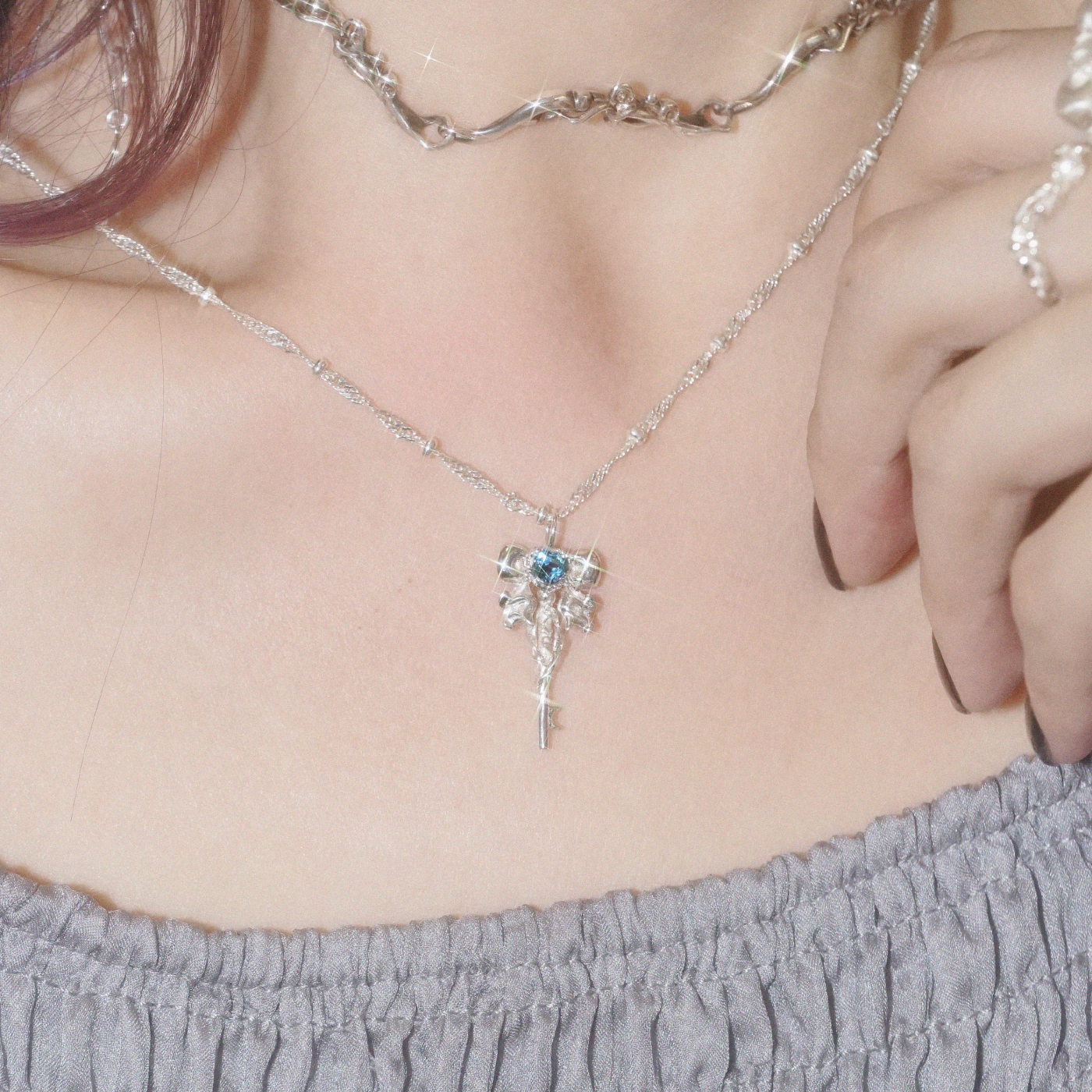one day. charlotte&#039;s key pendant &amp; necklace