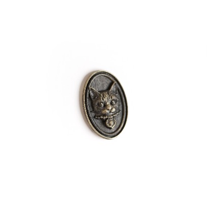 heart bubble. cat necklace cat badge