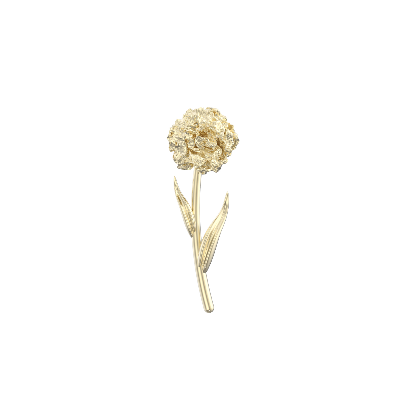 custom order. carnation flower drop necklace